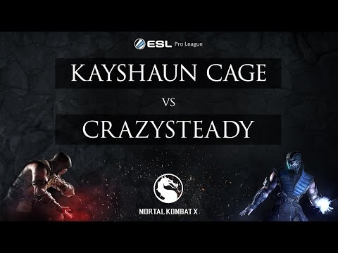 MKX - Kayshaun Cage vs. CrazySteady - ESL Pro League 2015 - NA Week 3 Quarterfinals