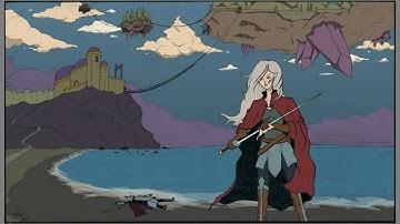 Elf Landscape image - Inkscape Colouring Timelapse