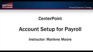 How to Set Up GL Accounts for Posting in CenterPoint