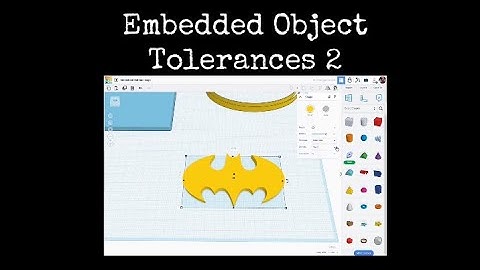 TinkerCAD Tips!  Embedded Object Tolerances Part 2.   #tinkercad #caddesign #3dprintable #3dprinting
