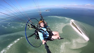 Flying To A Private Island On A Paramotor!