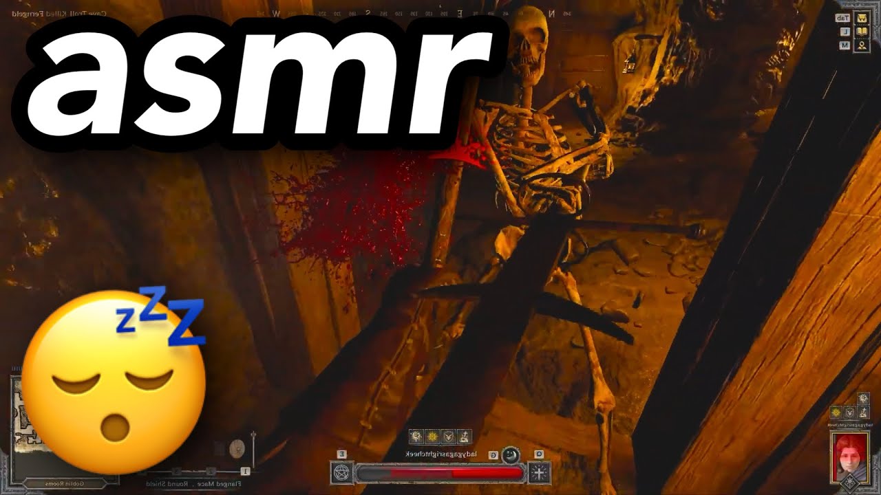 asmr gaming 💤 (dark and darker) pizza mukbang + relaxing keyboard sounds