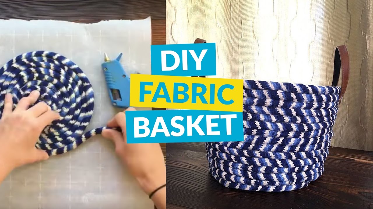 no sew fabric basket
