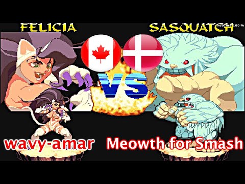 Vampire Hunter - darkstalkers' revenge - wavy-amar vs Meowth for Smash FT5