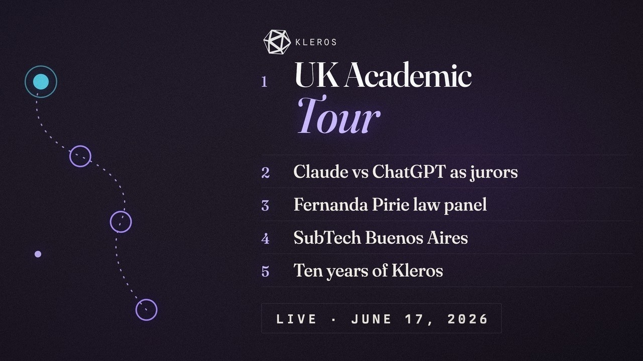 Kleros community call, June 17 2026
