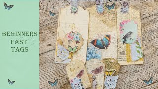 Fast Tags For Beginners Junk Journals - No Fuss - Easy follow Tutorial