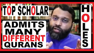 Yasir Qadhi "many different Arabic Qurans". Holes in the narrative. Speakers Corner.