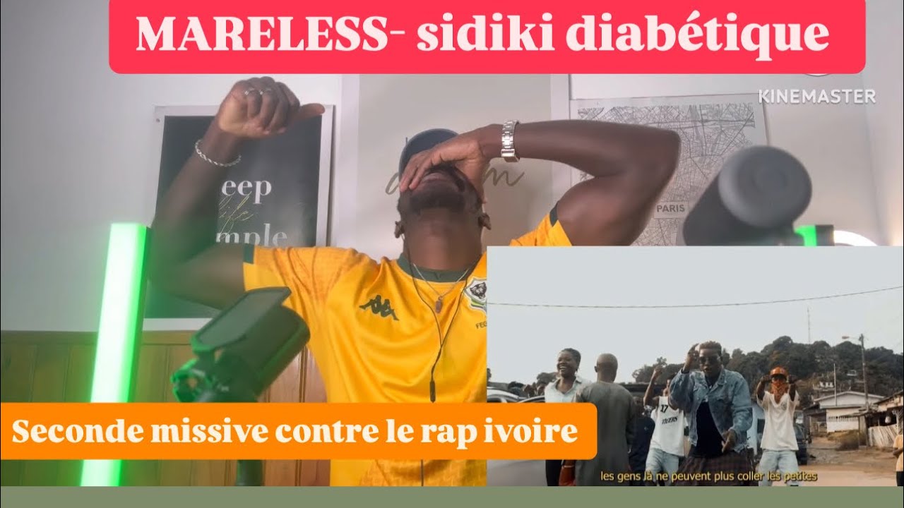 Réaction MARELESS - SIDIKI DIABÉTIQUE CLASH CONTRE LA CÔTE D’IVOIRE #rap #rapgabonais #gabon #react