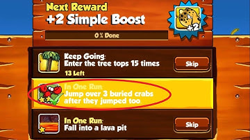 Banana Kong_In One Run_Jump over 3 buried crabs after they runped too