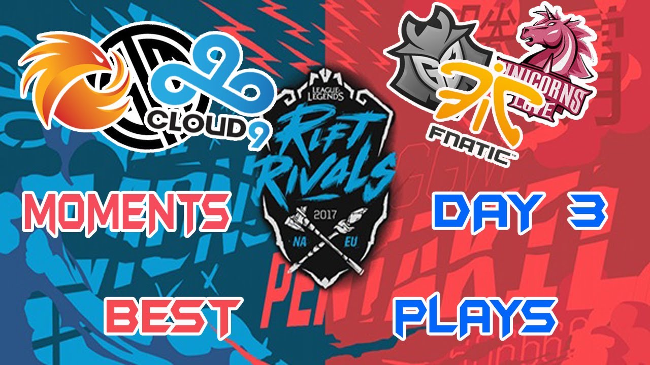Best Plays And Moments Day 3 of NA vs EU Rift Rivals 2017 | The most memorable moments