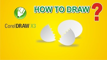Corel Draw Tutorial how to draw broken egg on Corel draw