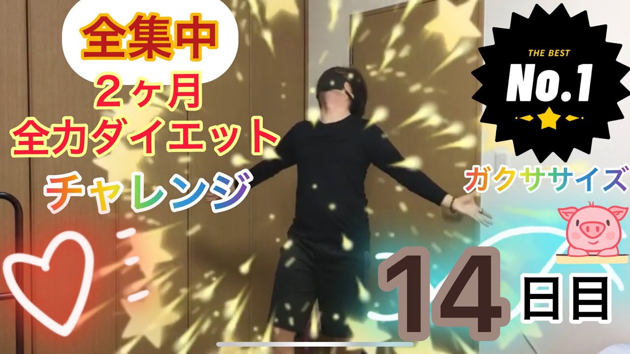 ガクササイズ The 14th Day ダイエットチャレンジ 1４日目 Nakapenchallenge ガクササイズ ガクザップ 中ぺんチャレンジ Youtube