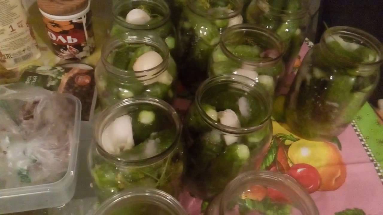 Мариную огурцы. Рецепт вкусных и хрустящих огурчиков на зиму!