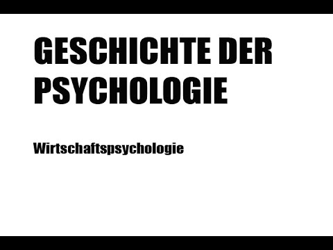 Lück Geschichte der Psychologie Wirtschaftspsychologie