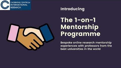 Introducing the 1-on-1 Research Mentorship Programme