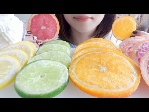 【咀嚼音】冷凍シトラスを食べたら酸っぱすぎて悶絶【ASMR/EATINGSOUNDS】