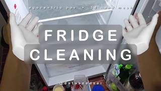 Egocentric Data Collection with 3D Hand Mesh Tracking: Reaching and Grasping (Fridge Cleaning 1/4)