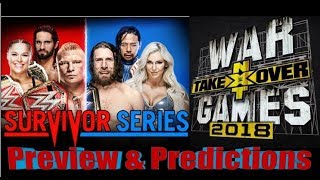 WWE Survivor Series 2018 & NXT TakeOver: WarGames Predictions