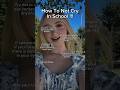 How To Not Cry In School!