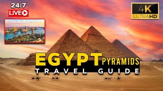 🔴 24/7 Live The Best Of Egypt Pyramids 2024 | 4k Drone View | Travel Guide World