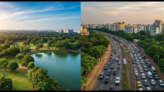 Busy hebbal flyover drone video - Hebbal traffic Bengaluru