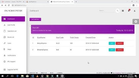 Laravel Online Bus Ticketing System  step by step Bus Schedule ( Part 11) Dynamic Dependency