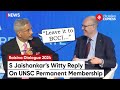 “Leave It To BCCI…” EAM S Jaishankar’s Witty Reply On UNSC Permanent Membership At Raisina Dialogue