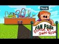 200 Fans Build a Minecraft Roller Coaster Park in 2 Hours