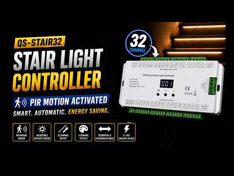 Quik Strip QS-STAIR32 Stair Light Controller | Installation, Setup & Dynamic Lighting Effects