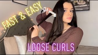 HAIR TUTORIAL : LOOSE CURLS (fast&easy)