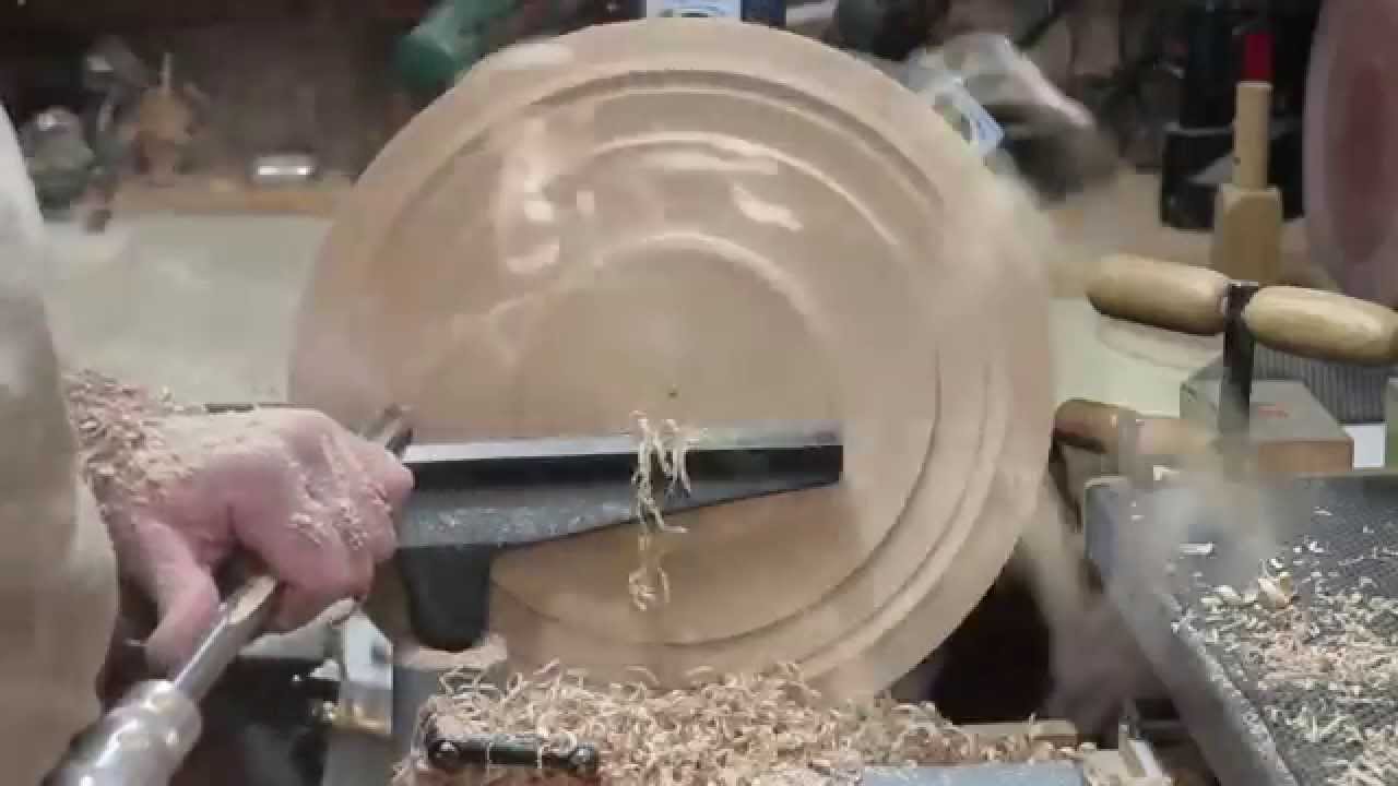 Wood Turning Rough Turning a Wet Ash Bowl YouTube