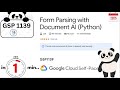 Form Parsing with Document AI (Python) | #GSP1139 | #arcade2025 | easy solution | #googlecloud2025