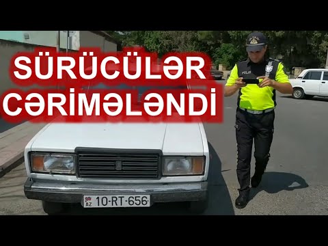 DYP Nəzarəti Gücləndirdi-Dayanmda Durmaya görə Sürücülər Cərimələndi