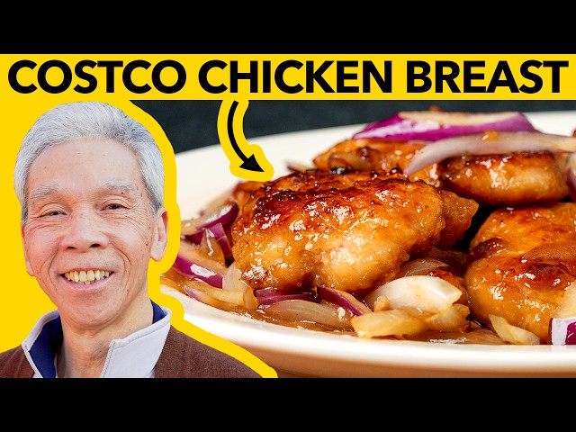 🐓 How a Chinese Chef cooks Chicken Breast! (洋蔥雞扒) class=