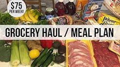 CHEAP GROCERY HAUL // 2 Week Meal Plan // $75 Per Week // How to Save on Groceries 