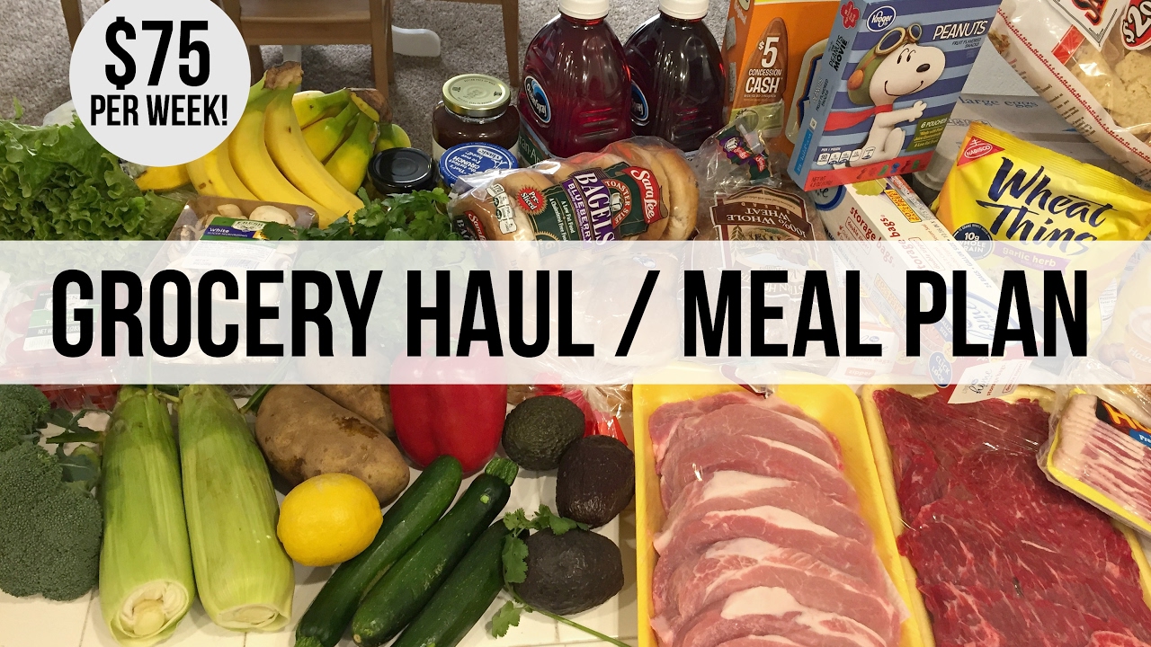 CHEAP GROCERY HAUL // 2 Week Meal Plan // $75 Per Week // How to Save