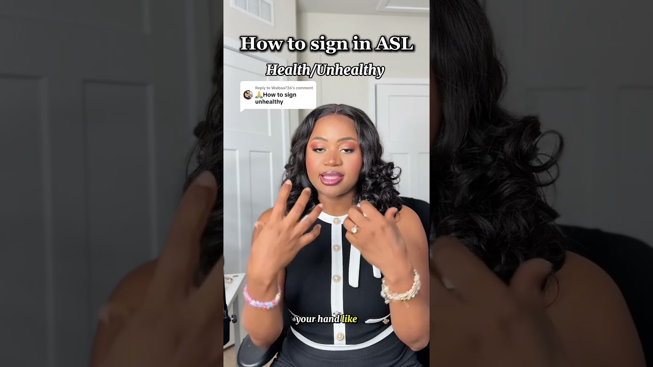 How to sign health and unhealthy in 