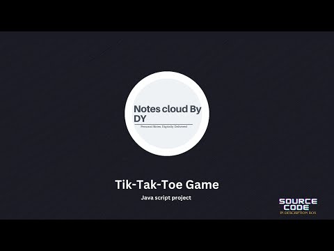 Tic-Tac-Toe Game in JavaScript with Source code🎮 | Web Development Project