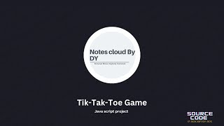 Tic-Tac-Toe Game in JavaScript with Source code🎮 | Web Development Project