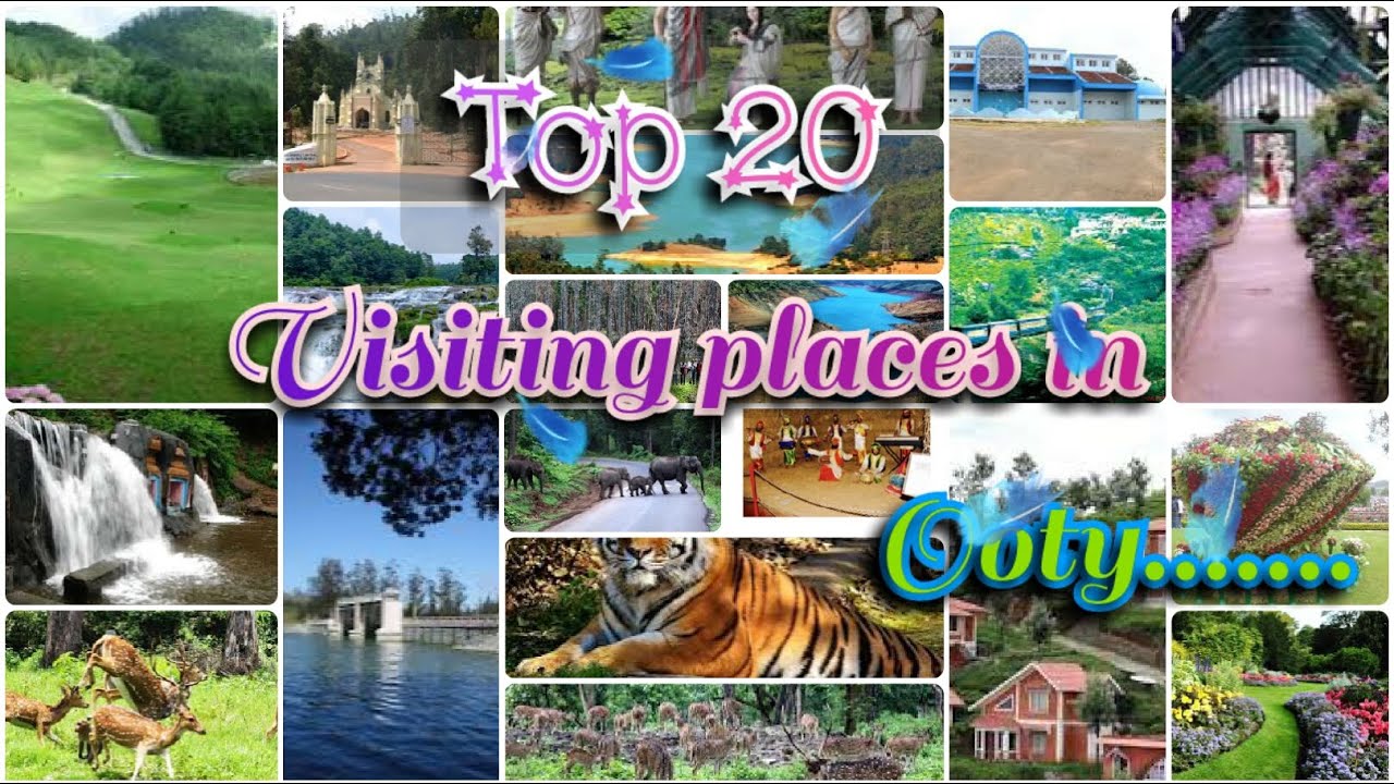 Top 20 tourist places in ooty