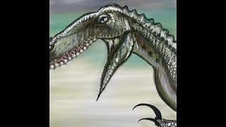Timelapse digital drawing - Dinosaur - Avos D. (120sec) screenshot 2