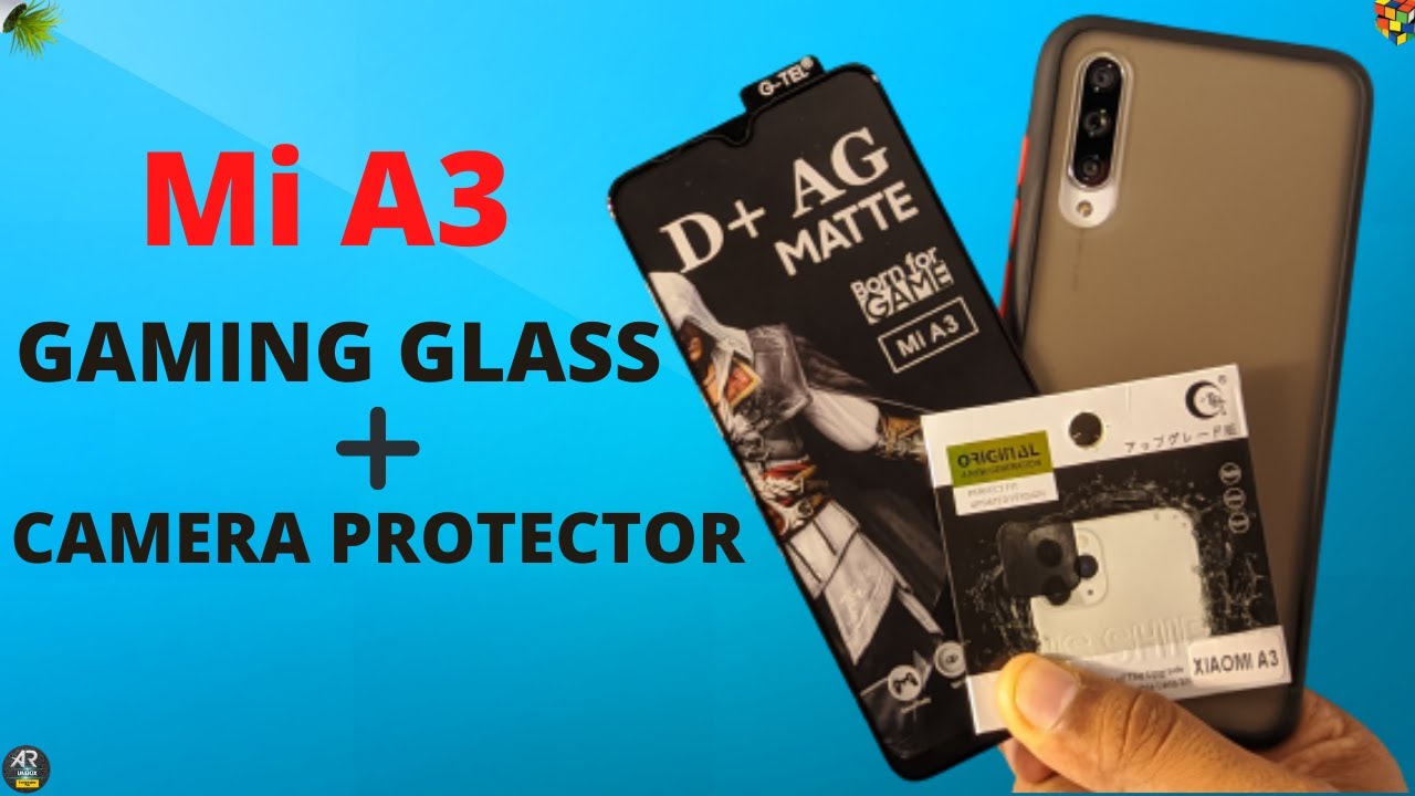 Mi A3 Gaming Matte Tempered Glass + Camera Lens Protector Review 💥💥 Mi A3 Tempered & Camera Glass