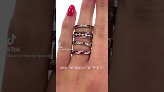 Which one?! #whichone #favorite #ruby #weddingband #diamond #band #wedding #eternityband #viral #fyp