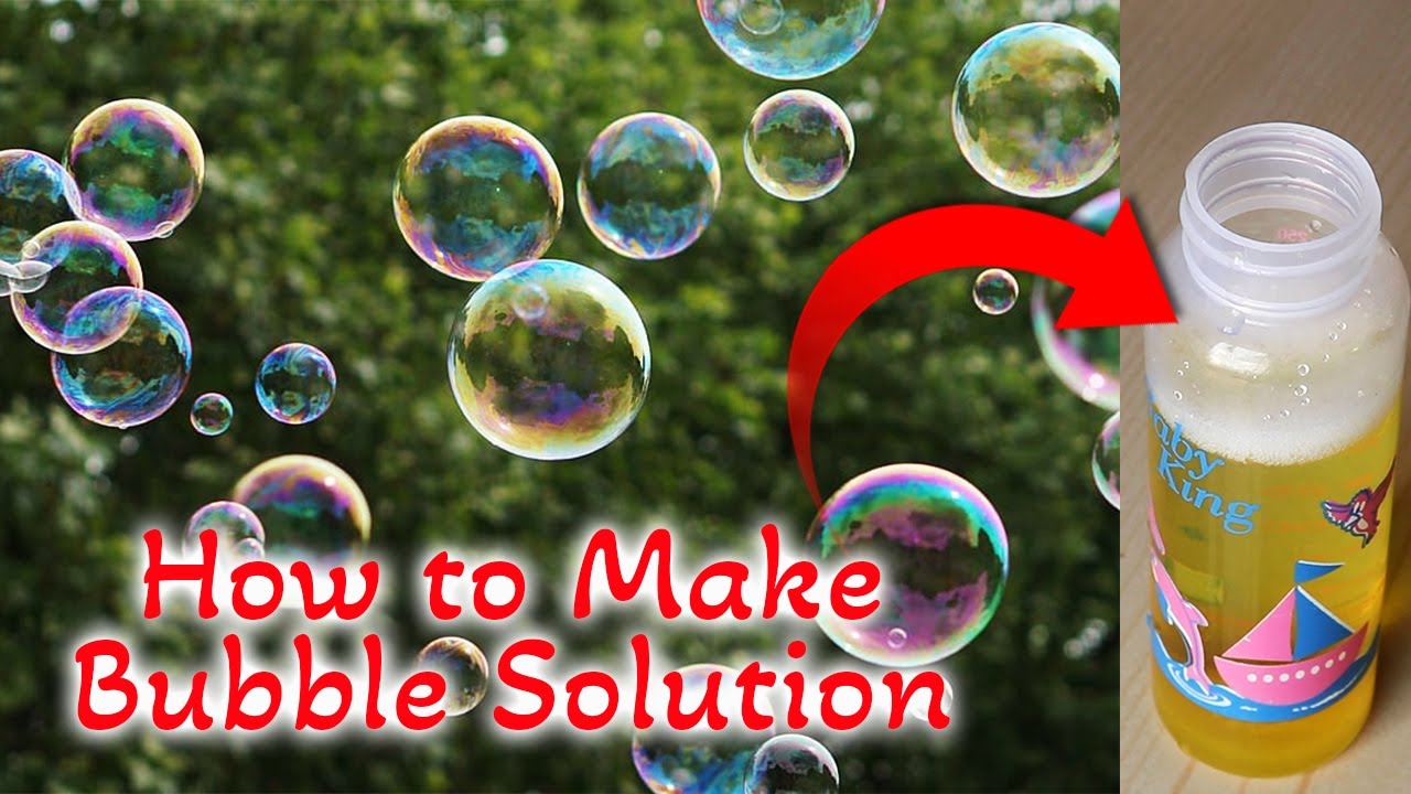 Comment prparer une solution  bulles  la maison sans glycrine