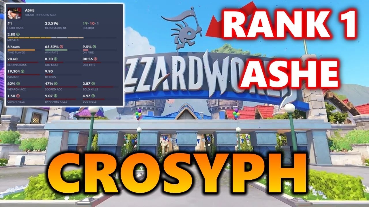Rank 1 Ashe Crosyph on Blizzard World