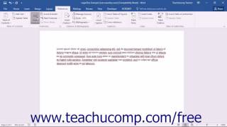Microsoft Word 2016 Training for Lawyers: Inserting Footnotes and Endnotes, Tutorial Legal Keyboard Add Footnote