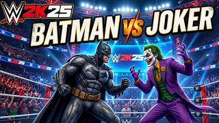 Batman vs Joker WWE 2K25 FULL MATCH PS5 60FPS No Commentary WWE 2K26