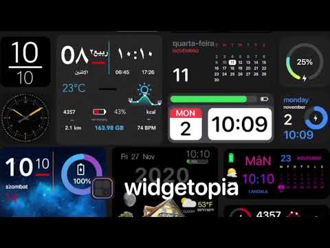 Widgets Kleur Widgets + pictogrammen