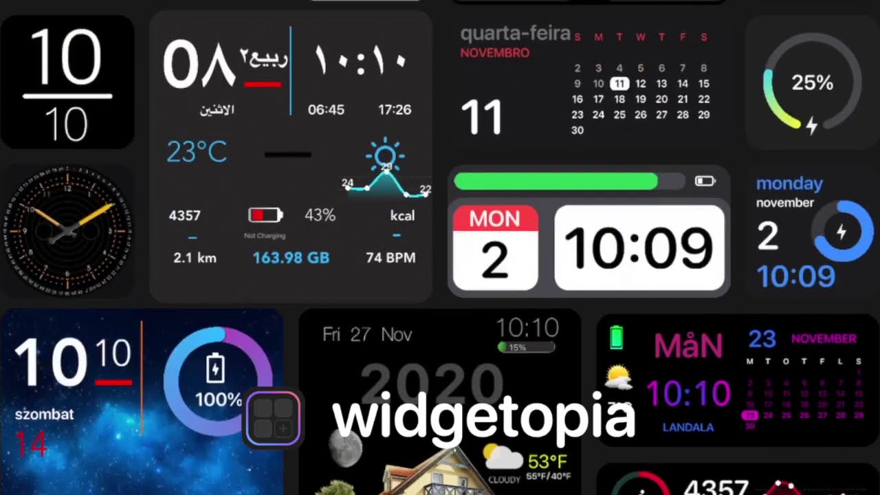 Battery & Date - widgetopia homescreen widgets for iPhone / iPad / Android