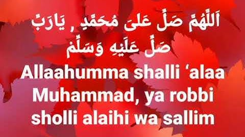 #selawat  Allaahumma shalli ‘alaa Muhammad, ya robbi sholli alaihi wa sallim